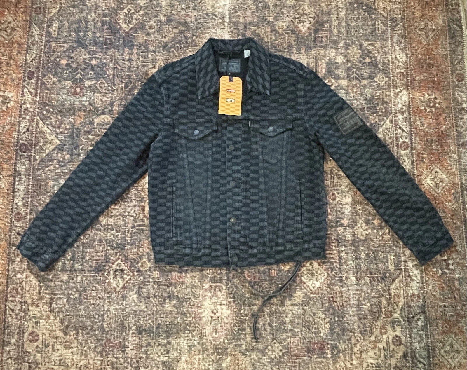 VESTE EN JEAN NOIR LEVI’S X KITH MONOGRAMME TAILLE S type 3 Supreme