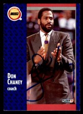 1991 Fleer Basketball #73 Don Chaney Signed Autograph (no COA)