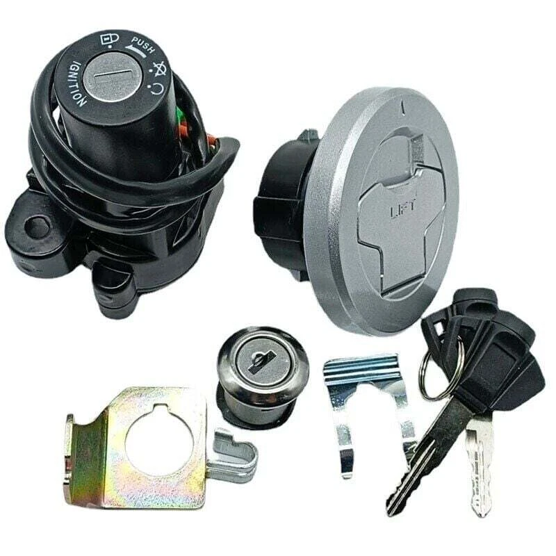 Interruptor de encendido tapa de gas juego de llaves de bloqueo de asiento para Suzuki 2016-18 GIXXER155 GSX150 F Foto 4 de 4