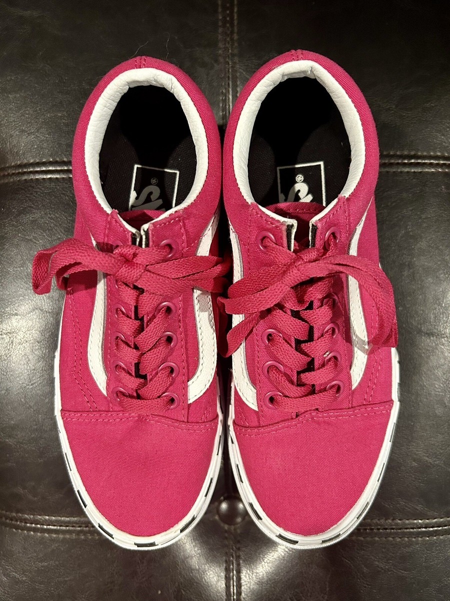 Vans Old Skool Stacked Logo Platform Tennis Shoes Pink Women’s Size Men’s  - Main Image
