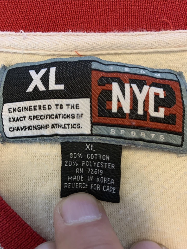 Camiseta de béisbol vintage 212 NYC Houston Astros #34 1980 para hombre talla XL manga larga Foto 4 de 4
