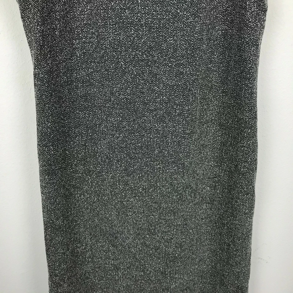 Vestido Donna Ricco Espiga Talla 12 Negro Blanco Jersey Sin Mangas Tweed Foto 3 de 4