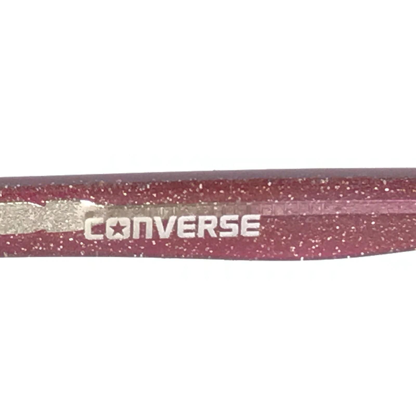 Converse Kids Eyeglasses Frames K402 BURGUNDY Purple Gold Glitter 47-17-130 thumbnail 10