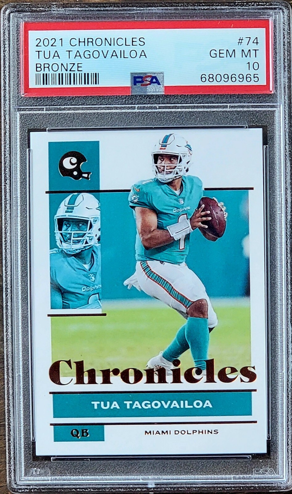 2021 TUA TAGOVAILOA Panini BRONZE FOIL Chronicles PSA 10 Rookie RC LOW POP #74