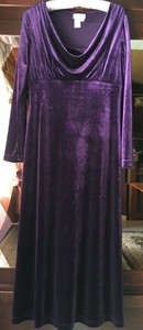 coldwater creek velvet dress