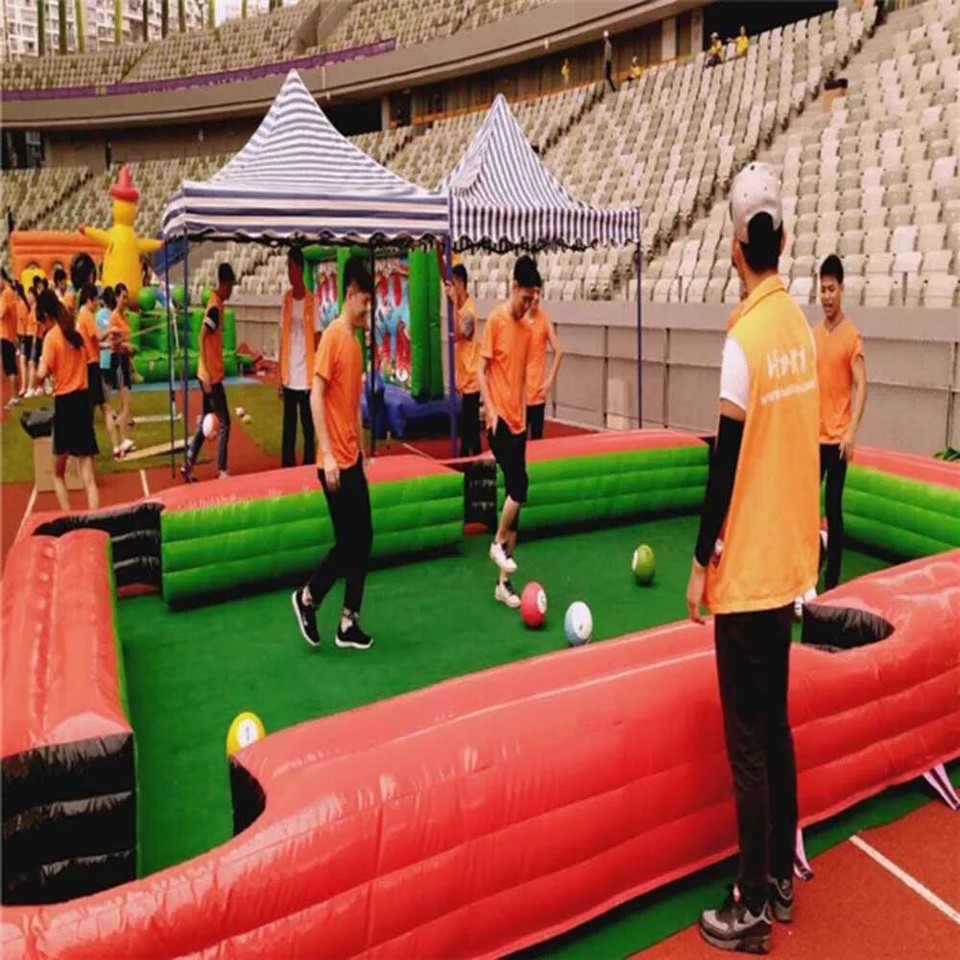 8x5m Inflatable Snooker Football Pool Snooker Table For Events Carnival ...