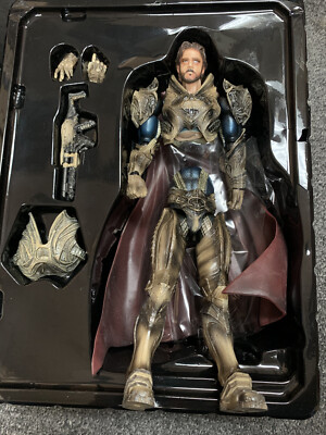 DAMAGED* DC Comics Man of Steel: #3 Jor-El Play Arts Kai Action