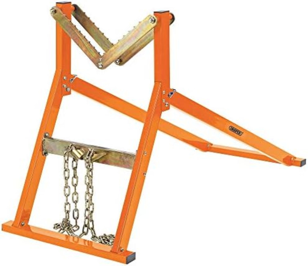 Supporto Tronchi Draper 32273 Arancio | Cavalletto Legna Pieghevole