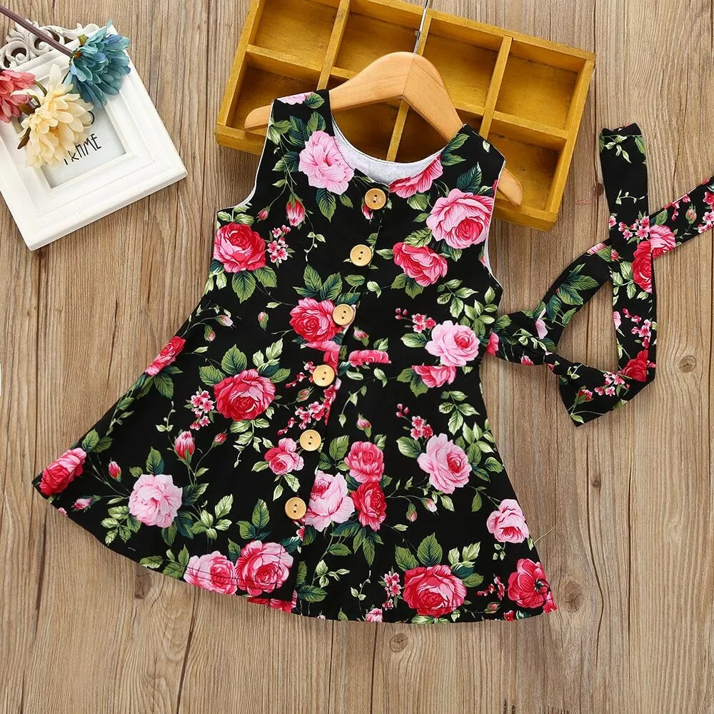 Vestidos Para Niñas Moda Vestido De Manga Corta Ropa Para Niña Camisetas  NuevO