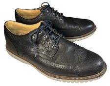 FOOTJOY FJ Club Casuals Wingtip Shoe SIZE 9.5 Black Oxford Spikeless Golf 79059