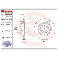 Brembo 2X Bremsscheibe Hinten 272 Voll FüR VW Touran 1T1 1T2 1T3 Golf VI