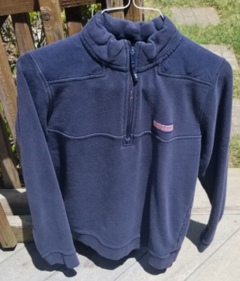 VINEYARD VINES 1/4 FRONT ZIP PULLOVER~BOYS~XL~SIZE 18~NAVY BLUE~LONG SLEEVE