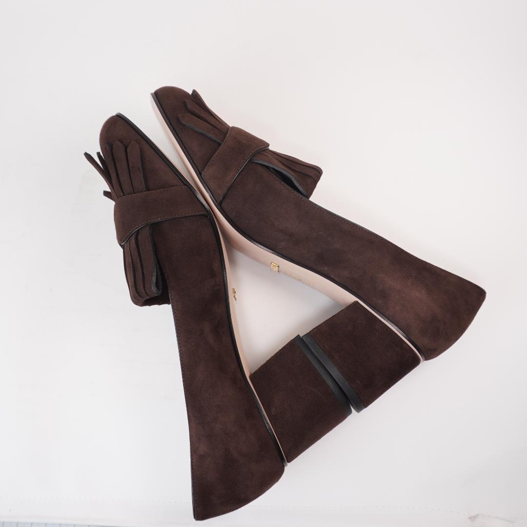 Gucci Marmont heel 38.5/24.5cm Brown 11A