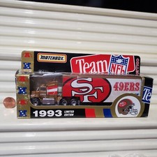 Matchbox Limited Edition 1993 1/80 NFL SAN FRANCISCO 49ERS Truck Nu in Excnt Box