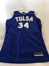 Game Worn Used Tulsa Golden Hurricane Basketball Jersey #34 Williams Large