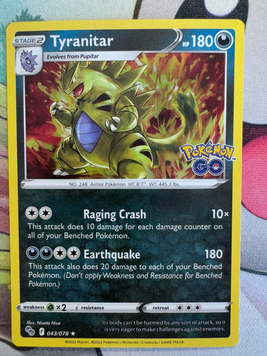 Tyranitar Holo English Pokemon TCG BKBC495 | eBay Tyranitar Holo English Pokemon TCG BKBC495 | eBay