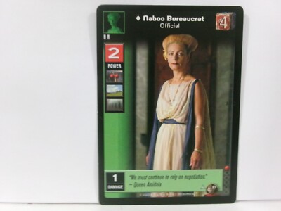 2000 Star Wars: Young Jedi CCG Battle of Naboo Expansion Set Bureaucrat UNPLAYED