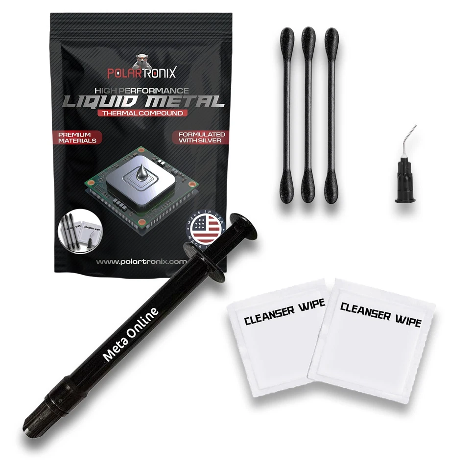 Solucionador de problemas de sobrecalentamiento PS5 1,5 gramos pasta térmica de metal líquido CPU, GPU Foto 3 de 4