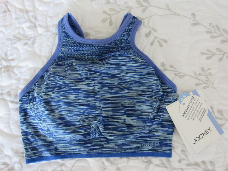 Jockey бесшовный беспроводной бюстгальтер женщин синий съемные чашки новый с Ярлыками - Изображение 2 из 4