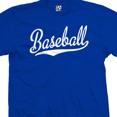Baseball Script Tail Shirt | All Star Sports Team Jersey T | Unisex