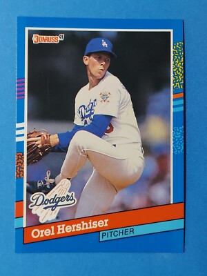 91 Donruss☆OREL HERSHISER, IV#280☆ERRORS☆NM-BC☆59 IP-SCORELESS☆MLB RECORD☆ 