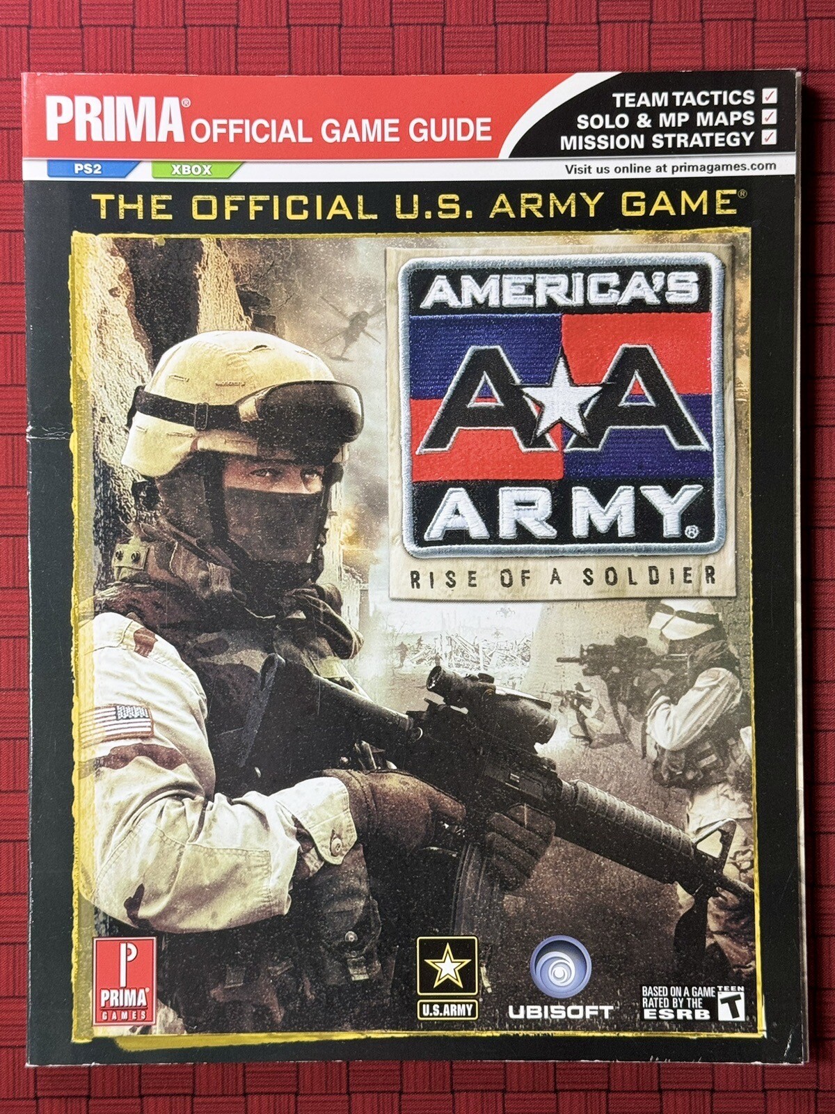 America's Army Rise of a Soldier - Guía de estrategia oficial principal PS2 XBOX