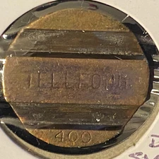 Telefono Public Telephone Token Argentina ENTel c1948-90  Brass 20.5mm 4.0g #400