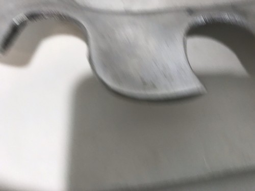 PLATO DE BANDEJA DE ALUMINIO GRANDE DE COLECCIÓN BORDE FESTONEADO PIEZA PESADA - Imagen 5 de 10