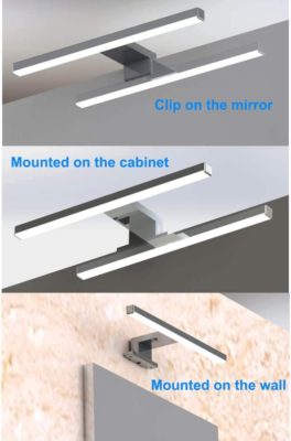 Hommie LED Lampada Da Specchio Bagno 60cm 15W Bianco Freddo 6000K - Foto 2