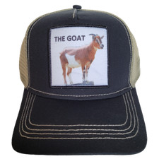 THE GOAT Hat Trucker Baseball Cap Mesh Panel Adjustable One Size Snap Back New