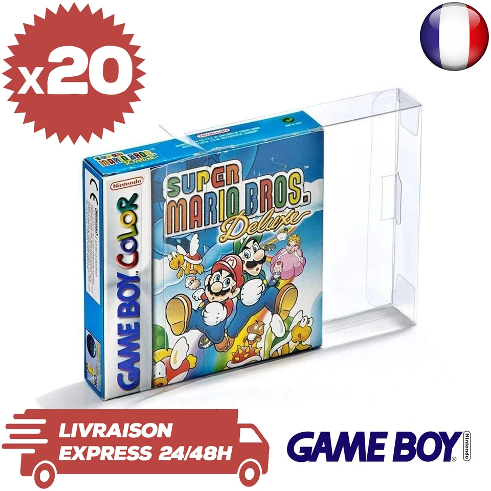 Link-e Lot de 10 Boîtiers de Protection pour Nintendo GameBoy Jeux