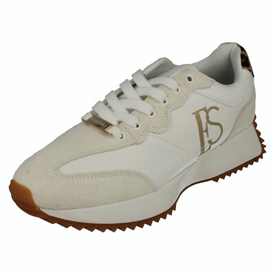 Ladies F7R297 Memory Foam Lace Up Chunky Sole Trainer By Elle Sport  UK