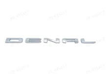 Chrome Door DENALI Emblem Letters Nameplate for  2019-2024 GMC Sierra Yukon XL