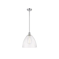 Innovations 12" 516 Ballston Dome Mini Pendant 1S, CH/SD - 516-1S-PC-GBD-124
