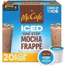 ICED One Step Mocha Frappe, Keurig Single Serve K-Cup Pods, 20 Count
