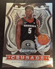 Anthony Edwards 2020-21 Panini Silver Prizm Draft Picks - Crusade #81 (RC)