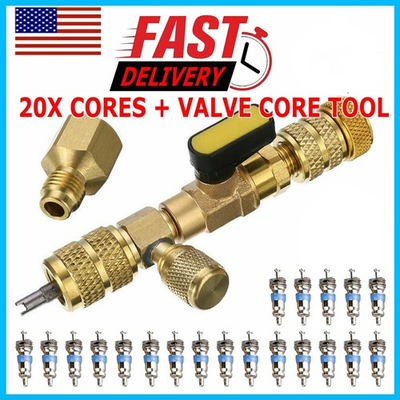 #ad #ad HVAC Tool AC Schrader Valve Core Remover Dual Size 1 4 5 16 Port Installer NEW $7.99