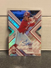 2018 Panini Elite Extra Edition Steele Walker #45 Status Red Die-Cut Auto /75