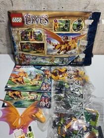 LEGO Elves 41175 Fire Dragon&rsquo;s Lava Cave USED Incomplete Missing Bag 1 