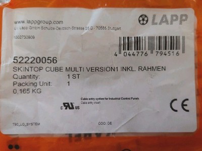 Lapp Group SKINTOP CUBE MULTI Version1 inkl. Rahmen 52220056