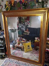 Large Antique Style Mirror Gold Ornate 150cm x 120cm