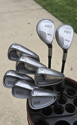 Adams Idea Golf Club Set 8-Piece Iron/Hybrid Combo 3H 4H 5-PW Regular Flex Graph