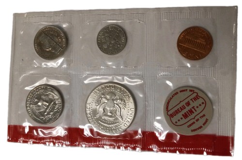 1968 Mint Set x2 Envelope Uncirculated Coins 40% Silver Half Kennedy Half Dollar - Picture 5 of 13