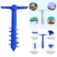 SCREW IN PARASOL ADJUSTABLE BASE HOLDER UMBRELLA GROUND SPIKE BEACH STAND BEST