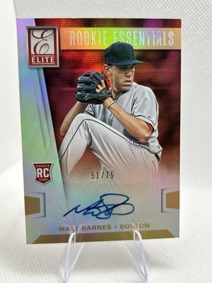 2015 Panini Elite Rookie Essentials Signatures /75 Matt Barnes #4 Auto RC