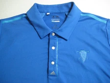 adidas COOLMAX puremotion Butterfield Golf Club 1920 Large Blue Polo- 5% Spandex