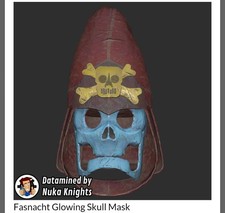 Fallout 76 Fasnacht Glowing Skull Mask For PS4/PS5