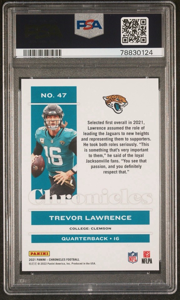 2021 CHRONICLES TREVOR LAWRENCE #47 ROOKIE PSA 10 GEM MT JAX JAGS RC | eBay