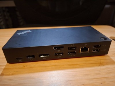 Lenovo ThinkPad USB-C Dock station Gen 2 40AS UK 90W DisplayPort cable free