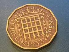1953 Elizabeth II British Threepenny 3d